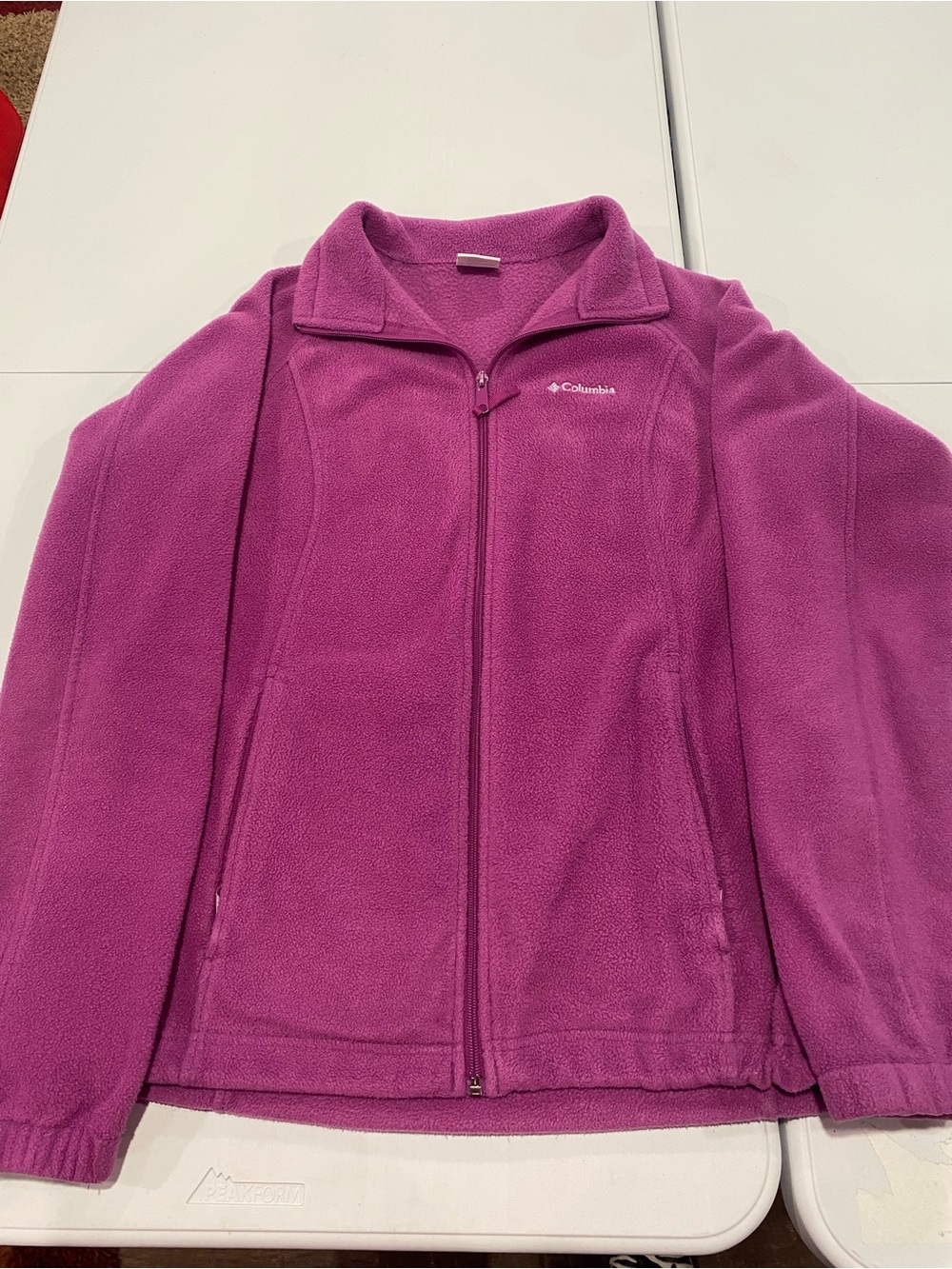 Columbia Purple Full-Zip Fleece Jacket